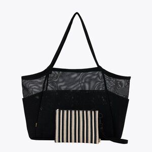 BEIS - The Mesh Beach Tote in Black